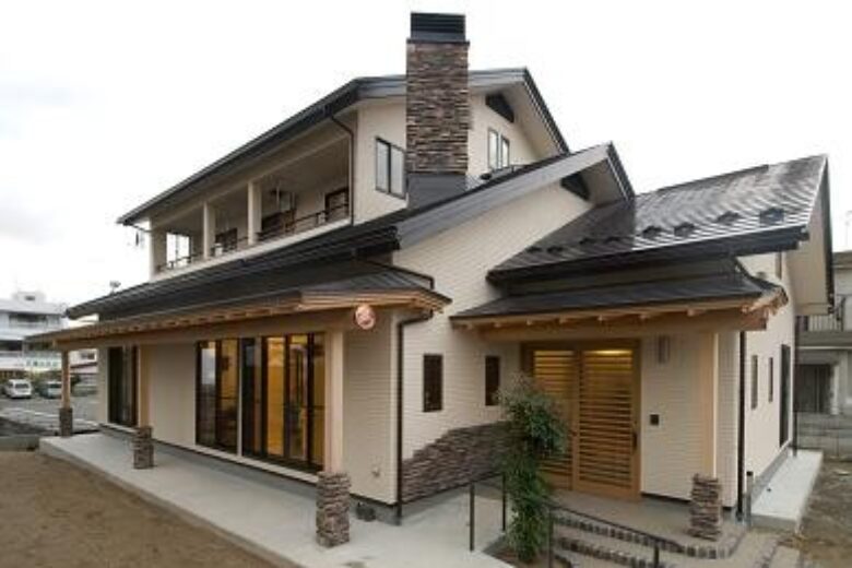 福島県会津若松市行仁町S様低 和洋・自然素材・薪ストーブが融合した家