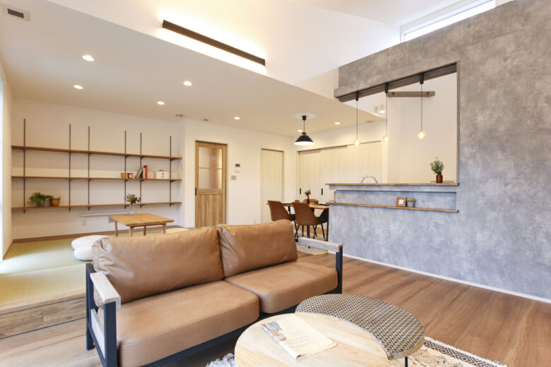 インナーガレージ＋平屋の住まい