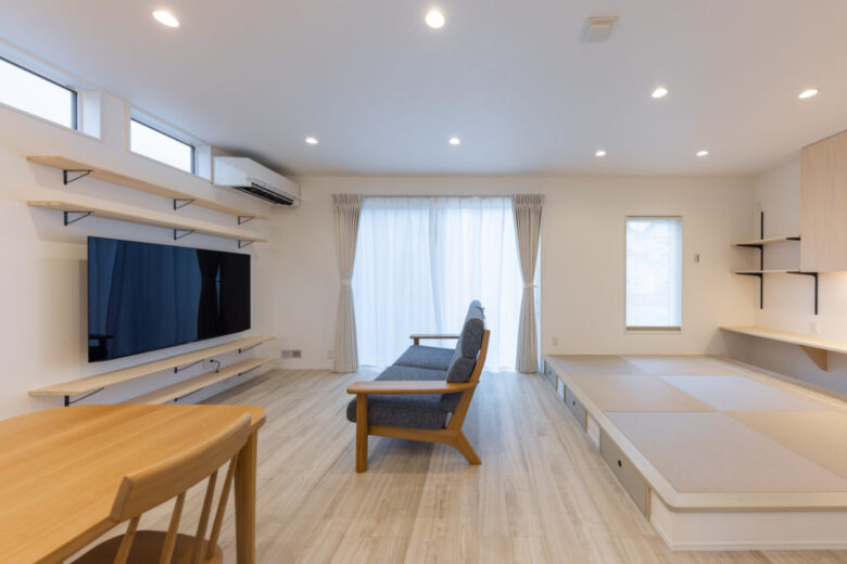 通り抜けできちゃう水廻りで、家事ラクな住まい